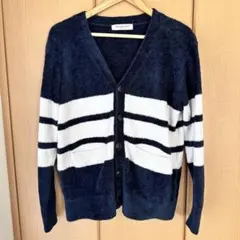 【美品】GELATO PIQUE HOMME ボーダーカーディガン