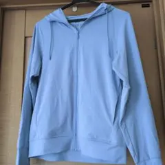 UNIQLO ライトブルー フルジップパーカー M