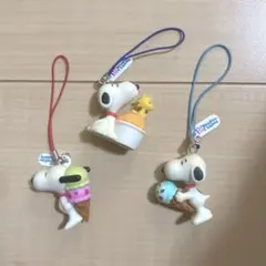 レア☆スヌーピー 31 サーティワン キーホルダー ストラップ 3個セット