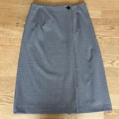 チェック柄 スカート ひざ丈