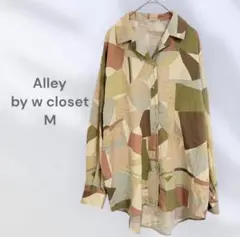 Alley by w closet 総柄シャツ　ニュアンス柄　オーバーサイズのサムネイル