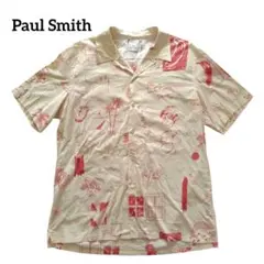 Paul Smith Dreamer プリント半袖シャツXLベージュ