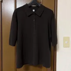 新品未使用⭐︎【UNIQLO】半袖ポロセーター XL