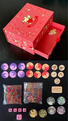 新品 ピカチュウ収納ボックス+ポケカ周辺グッズセット まとめ売りのサムネイル