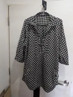 ⭐️チュニック⭐️ロングブラウス⭐️トップス⭐️七分袖⭐️LLサイズ⭐️大きめ