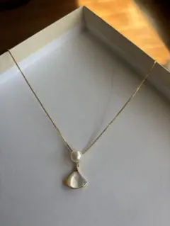 K10 パールドロップ型ネックレス⭐︎値下げ交渉有り⭐︎ - メルカリ