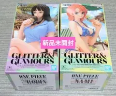 【新品未開封】ワンピース GLITTER&GLAMOURS ナミ ロビンのサムネイル