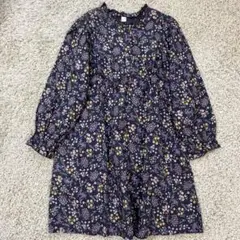 小花柄ワンピース 130 パープル アプレレクール
