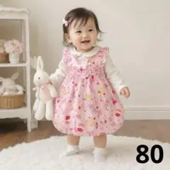 シャーリーテンプル Shirley Temple うさぎオーバーオール 90 - メルカリ