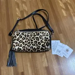 COCOCO ヒョウ柄 サコッシュ　ABITOKYO 本革