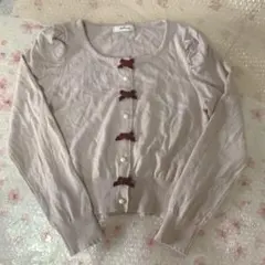 アンクルージュ　リボンパールニットカーディガンのサムネイル