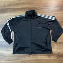 adidas トラックジャケット ジャージ 黒 白 XL スリーストライプスのサムネイル