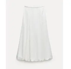 ZARA XS 新品　カットワーク　エンブロイダリー　パプスカート　バルーン