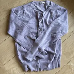 薄紫 テチチ　ニットカーディガン