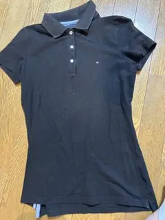Tommy Hilfiger ブラック ポロシャツ S