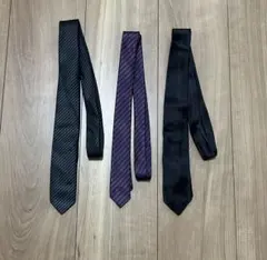 ネクタイ 3本セット ビジネス　シンプル　幾何学模様　まとめ売り　ヴィンテージ