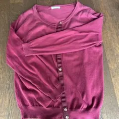 松*合様 OPAQUE CLIP バーガンディ カーディガン 40/L