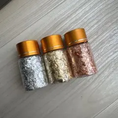 アート用フレーク 3個セット　ジェルネイル