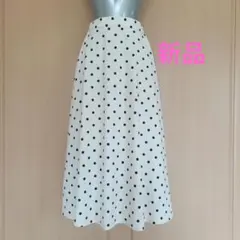 新品★Chez toi ドット柄 フレアスカート‪☆