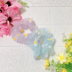 【新品】マーガレット オーガンジー シュシュ 2点 セット ｜ シアー 春 夏