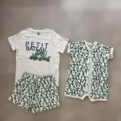 PETIT BATEAU 兄弟お揃いコーデ