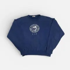 80s odds on issey miyake トレーナー　プリント　ネイビーのサムネイル