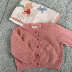 familiar ピンク カーディガン