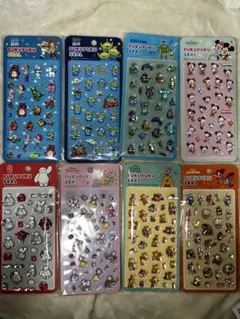 ディズニー　ぷくぷくシール　全8種セット