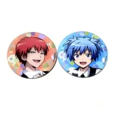 暗殺教室 潮田渚＆赤羽業 天使 缶バッジ10点、特典2点 - メルカリ