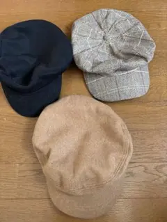 ウールキャスケット3点セット