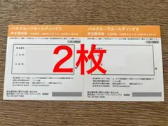 パルグループ 株主優待券 宿泊券 2枚セットのサムネイル