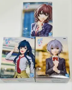 【匿名配送】弱キャラ友崎くん　フィギュア3体セット