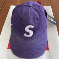Supreme 紫 ベースボールキャップ