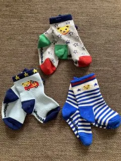 ミキハウス ベビー靴下 11〜13cm 3足セット