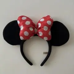 ディズニー　ミニー　カチューシャ　スパンコール