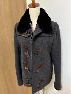 DSQUARED2 ディースクエアード メルトンフライフロントコート 黒