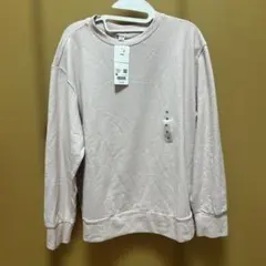 UNIQLO クルーネック長袖Tシャツ ピンク Mサイズ 新品