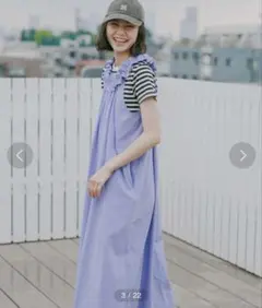 niko and... フリルキャミワンピース M ラベンダー