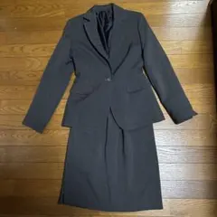 【9号】ダークグレー ジャケット　スカート　スーツ セット　レディース