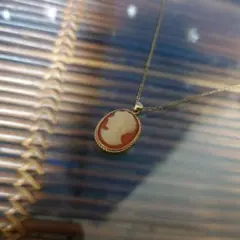 ヴィンテージ カメオデザインネックレス オーバル型