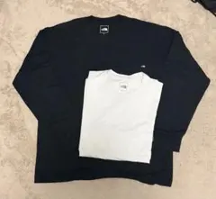 THE NORTH FACE 長袖Tシャツ ブラック、ホワイト2枚セット