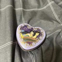 ディズニー アラジン ハート型缶ケース 空き缶