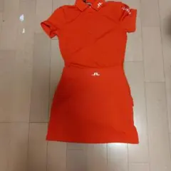 DESCENTE デサント ゴルフウェア 上下セット ネイビー オレンジ M
