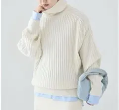 IENA CODE ビッグプルオーバー　ホワイト