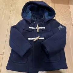 familiar フード付きダッフルコート ネイビー