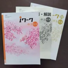 アイワーク iワーク iワーク+ 解答解説 中3 社会 日文 学習参考書