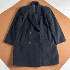 COMODO CASHMERE 9号 カシミヤコート ブラック カシミヤ100% - メルカリ