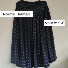 NORMA　KAMALI 小紋柄 ロングフレアスカートのサムネイル