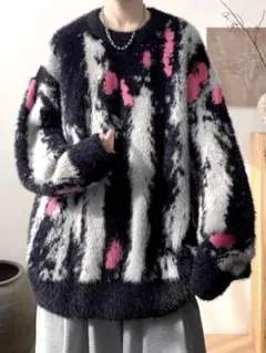 【新品未使用】ユニセックス♪ゆったりタイダイセーター お洒落カジュアルトップス