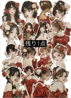 K-581-10 コラージュ素材 コラージュシート カット素材　 女の子